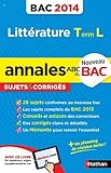 Image de ANNALES BAC 2014 LITTERATURE T