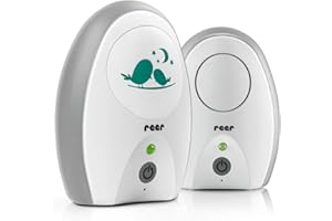 reer Neo Digital Babyphone | 250 m Reichweite | ECO-Modus | VOX-Funktion | FHSS-Technologie | Akku- oder Netzbetrieb | Qualität vom Erfinder