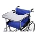 Produktbild Rollstuhl Tablett Tisch mit Becherhalter Medical tragbar Knietablett Zubehör Kind Stuhl Tablett Schreibtisch für Essen Snack, Lesen