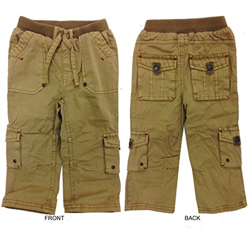 Famous Brand Baby Boy Combat Trousers Baby Boys Denim Jeans (Brown-Combat-172306, 12-18 Months)