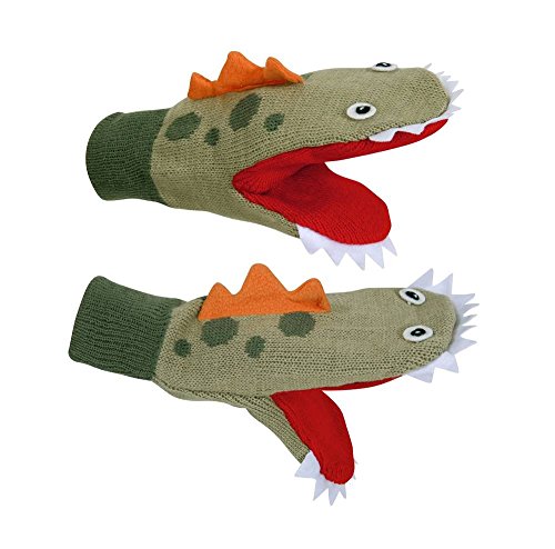 Kidorable Knitted Dinosaur Gloves