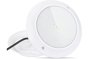 KWODE LED Projecteur de Piscine Par56, éclairage De Piscine Rempli De résine 20W 6000K, éclairage LED Sous-Marin Ultra-Plat IP68 PC, AC/DC 12V