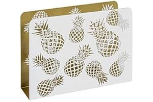 HAKU Möbel Portagiornali oro, bianco, metallo - Dim. L 35 cm x A 26 cm x P 10 cm, Stile Moderno