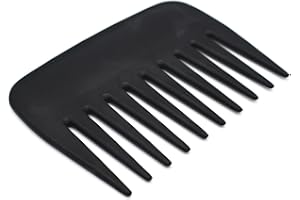 ZEROKIWI Peine Profesional, Peine de Dientes Anchos Antiestático, Peine Compactodel Tamaño de la Palma de la Mano, Peine Afro Sin Mango para Hombres Mujeres, Pelucas Rizadas y Onduladas Oficina Bolso de Viaje