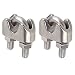 Produktbild BQLZR Silber Handels Drahtseilklemme 304 Edelstahl Kabel Sattelklemme M8 Fastener 8mm Packung mit 2