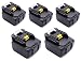 Produktbild 18V/5.0Ah Werkzeugakkus 5 STÜCKE 18 V 5000 mAh Für MAKITA Bohrmaschine Akku 18V 5.0Ah Lithium-Ion Batterie ErsatzAkku BL1850 194205-3 194309-1 BL1850B BL1840B BL1830B BL1815B BL1815 BL1830 BL1840