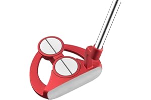 MAZEL Putter de Golf pour Homme droitier avec Couvre-tête, Insert de Lame de maillet de qualité supérieure avec Tige en Acier Inoxydable, 86,4 cm