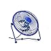 Produktbild KIOio USB-Mini-Fan-Metall-Aluminium-Blade-Design, Office-Desktop, Ultra-leiser Betrieb, hohe Kompatibilität (Farbe : Blau)