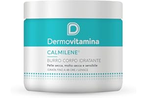 Dermovitamina Burro Corpo Idratante - Idratazione fino a 48h - Crema Corpo - Pelle Secca e Sensibile - Texure Ricca - Rapido Assorbimento - Delicato Profumo Cocco e Vaniglia - Calmilene - 400 ML