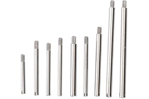 Yosoo Health Gear Viti per Cinturini per Orologi, Perni di Collegamento per Cinturini in Metallo 10 Misure, Accessori per Strumenti di Riparazione Orologi con Scatola di Immagazzinaggio (50 pezzi)