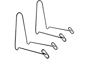 Tincogo (2 pack Display Stand Easel Iron Bowl Stands for Display Large Deep Bowls, Platters and Deep Dishes