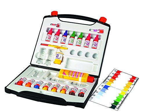 sera 07715 KOI Aqua-Test Box (+Cu), Koffer, Wasser testen für Fortgeschrittene pH, GH, KH, NH3/NH4, NO2,NO3, PO4, Fe und Cu – schnell, genau, professionell - 2