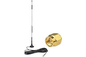 Eightwood 868mhz Antenna 7dbi SMA adattatore Segnale ripetitore con cavo 300cm RG174 per Wireless antenna Homematic CCU2 CC1101 Netgear Fibaro sistema Home Center 2 Netgear Dlink Belkin Huawei