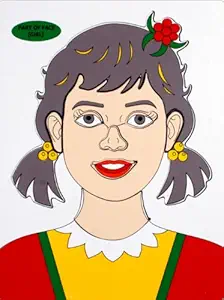 Little Genius Part of Face Girl, Multi Color