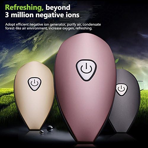 Car Mini Air Humidifier Diffuser Essential Aroma Mist Freshener Dual Usb Charging Smoke Remover Anion Aroma Machine (Pink)
