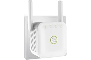 UBCWIN 2024 Newest WiFi Extender, WiFi Booster, WiFi Repeater Covers Up to 3800 Sq.ft and 45 Devices, Internet Booster - with Ethernet Port, Quick Setup, Home Wireless Signal Booster, UK plug