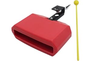 EXCEART Jam Block - Blocco per percussioni musicali, in plastica, colore: Rosso