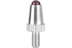 Oumefar Indicatore del quadrante Punti di della sonda Acciaio al tungsteno M2.5 Filettatura Punti di del quadrante Punto di Prova del quadrante per comparatore(Ruby M2.5