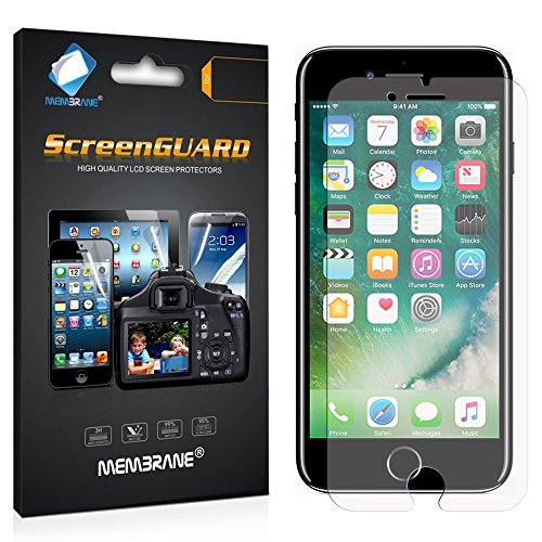 Membrane 3 x Protector de Pantalla compatibles con Apple iPhone 7 - Ultra Transparente