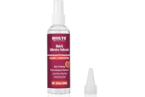 MIILYE Lace Glue Remover/Tape in Extension Remover Spray 4OZ/120ml, Wig Remover for Front Lace Wig Fast Removes Double Sided Adhesive Tape Hair Extensions| Gentle on Skin| No Greasy| Easy to Clean