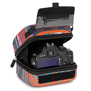 USA GEAR Quick Access DSLR Hard Shell Camera Case (Southwest) w/Molded EVA Protection