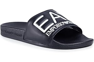 Emporio Armani EA7 Logo Sliders White