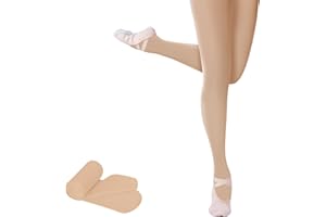 YOGINGO Medias de ballet para niñas, ballet para estudiantes, niños y niñas, extremadamente suaves y cómodas
