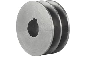 PUUPAA 1 puleggia per cinghia trapezoidale tipo A, puleggia a doppia scanalatura motore in ghisa Dia accessori per utensili elettrici (56 x 30 x 24 mm)