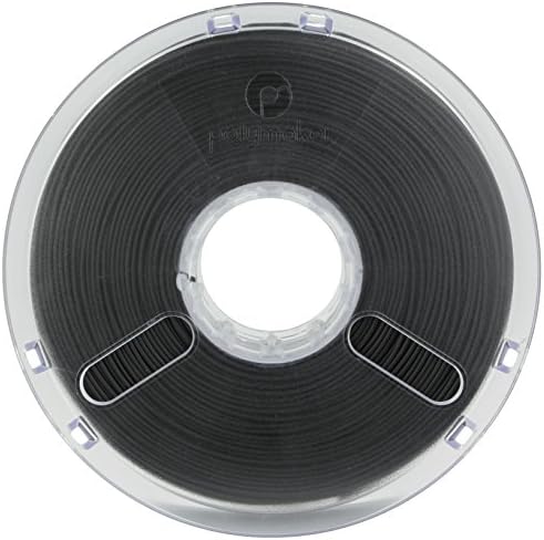 BuildTak PM70096 PolyMax Nano reinforced PLA Filament featuring Jamfree Technology, 0.75 kg Spool, 3.00 mm Diameter, True Black