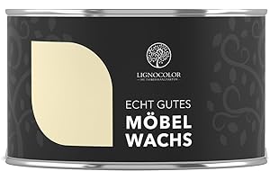 Lignocolor Möbelwachs (Transparent, 375 ml) | natürlicher Schutz für Holz & Möbel | ideal für unbehandelte und gestrichene Holzoberflächen