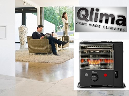 Model 2017! Qlima Petroleum Heizofen R4224TC ohne Netzanschluss – Inklusive Petroleumpumpe! Kamin Heizstrahler Kaminofen Camping Outdoor - 2