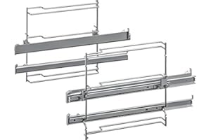 Neff Z11TJ25X0 Teleskopauszug 2-fach, davon 1x VarioClip Backofen-Kochfeld-Kombination, Silber