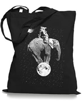 Space Elephant Stoffbeutel | Astronaut Tragetasche Mond All