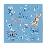 servilletas para bautizo niña Paquete de 20 unidades con dimensiones de 33 x 33 cm.