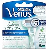 Gillette Venus Embrace Sensitive Rasierklingen, 6 St&uuml;ck
