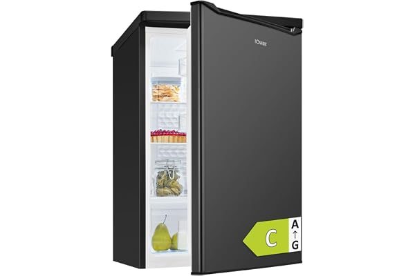 Bomann® kylskåp utan frysfack, Energiklass C, 85 cm, 5 års kompressorgaranti, Litet kylskåp, 0-8°C, Tyst 35 dB, 3 hyllor, Standardkylskåp 126 l, VS 7258