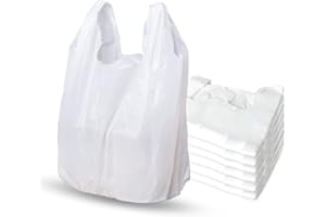 Max Solutions Lot de 100 sacs de transport en plastique robuste Blanc 25,4 x 38,1 x 45,7 cm 16 microns