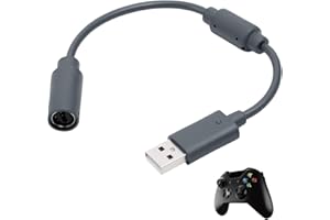 BaiWeiDun Cable USB compatible con Logitech G920 G923 G27 G29, Ferrari 458 Spider Racing Wheel Cord, Guitar Hero, Xbox USB Plug (gris)