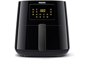 ‎PHILIPS Philips Airfryer XL Essential, Heißluftfritteuse, 2000 W, 1200 g Kapazität, digitales Display, Wifi Connected, schwarz (HD9280/90)