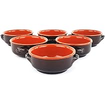 Tegami In Terracotta Artigianali - Set Da 6, 14cm Diametro, Per Forno E Cucina Casalinga - Foto 11