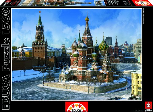 Preisvergleich Produktbild Educa 14815 - Basilius-Kathedrale, Moskau-Puzzle, 1500 Teile