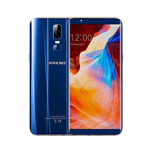 KOOLNEE K1 4G LTE Smartphone 6 Zoll 18: 9 FHD + Display, Octa-Core 4GB RAM+64GB ROM 16MP + 2MP Dualhauptkameras Fingerabdruck-ID 3190mAh Akku,Band 20 Dual SIM Ohne Vertrag