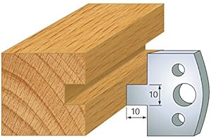 LUXOUTILS 091 : Jeu de 2 fers rainure 10 mm pour porte outils entr'axe plot 24 mm