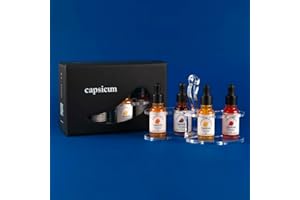 Set Oliera Capsicum Idea Regalo Originale | Olio Piccante Peperoncino Capsicum | Olio Al Peperoncino Piccante 20 Ml | Olio Al Peperoncino 100% Made In Italy | Olio Peperoncino Piccante A Gocce