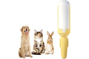 Zemolo Fusselrolle Tierhaare, Wiederverwendbare Fusselrolle Tierhaarentferner für Sofa, Bett, Teppich, Kratzbaum, Fusselbürste für Tierhaare Katzenhaarentferner/Hundehaare Entfernen