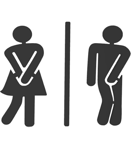 GicnKeuz Unisex-Badschilder Aus Acryl – 20,3 X 15,2 Cm, Zweiseitig, Inkl. Montagematerial Für Tür Oder Wand