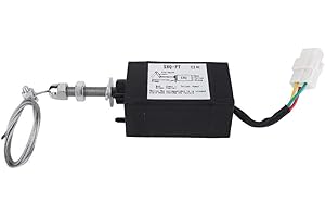 YANMIS Absperrmagnetventil, DC 12/24V Motor abstellen Flame-Out-Device-Motor Wird für die Abschaltsteuerung von Dieselmotoren verwendet(12V)