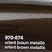 Produktbild Oracal 970RA 874 Orient Braun Metallic Glanz gegossene Profi Autofolie 152cm breit BLASENFREI mit Luftkanäle