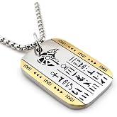 Horus Antik Mısır Mitolojik Koruyucu Kartal Sembol &Ccedil;elik Zincir Erkek Kolye Q0955