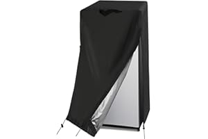 Guisong - Funda de refrigerador impermeable y antipolvo para proteger congeladores verticales/refrigeradores de bebidas, apta para cámaras frigoríficas (62 x 62 x 190 cm)
